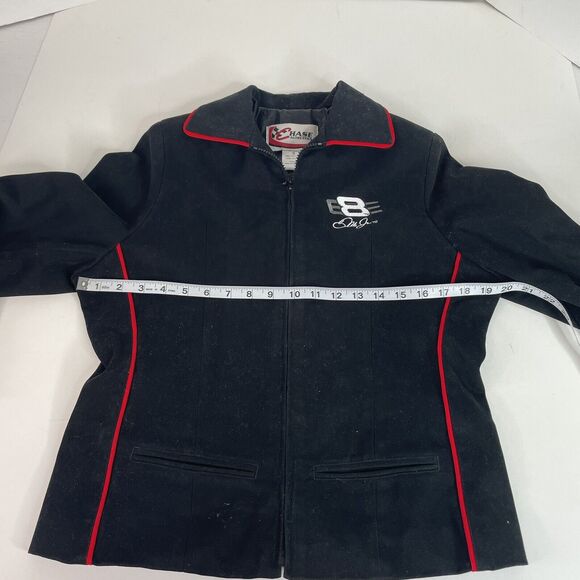 Womens Dale Earnhardt Jr #8 Budweiser Jacket by Chase Authentics Black Small - Picture 7 of 9